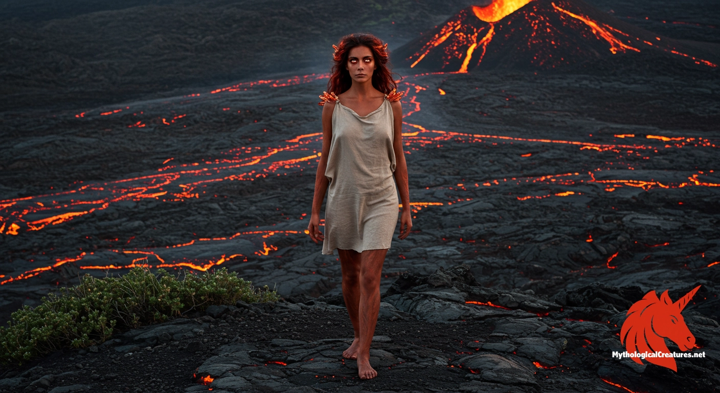 Aetna - Aetna is notable for her role as an arbitrator among gods and as the namesake of the iconic Mount Etna, symbolizing the fusion of nature and divinity.