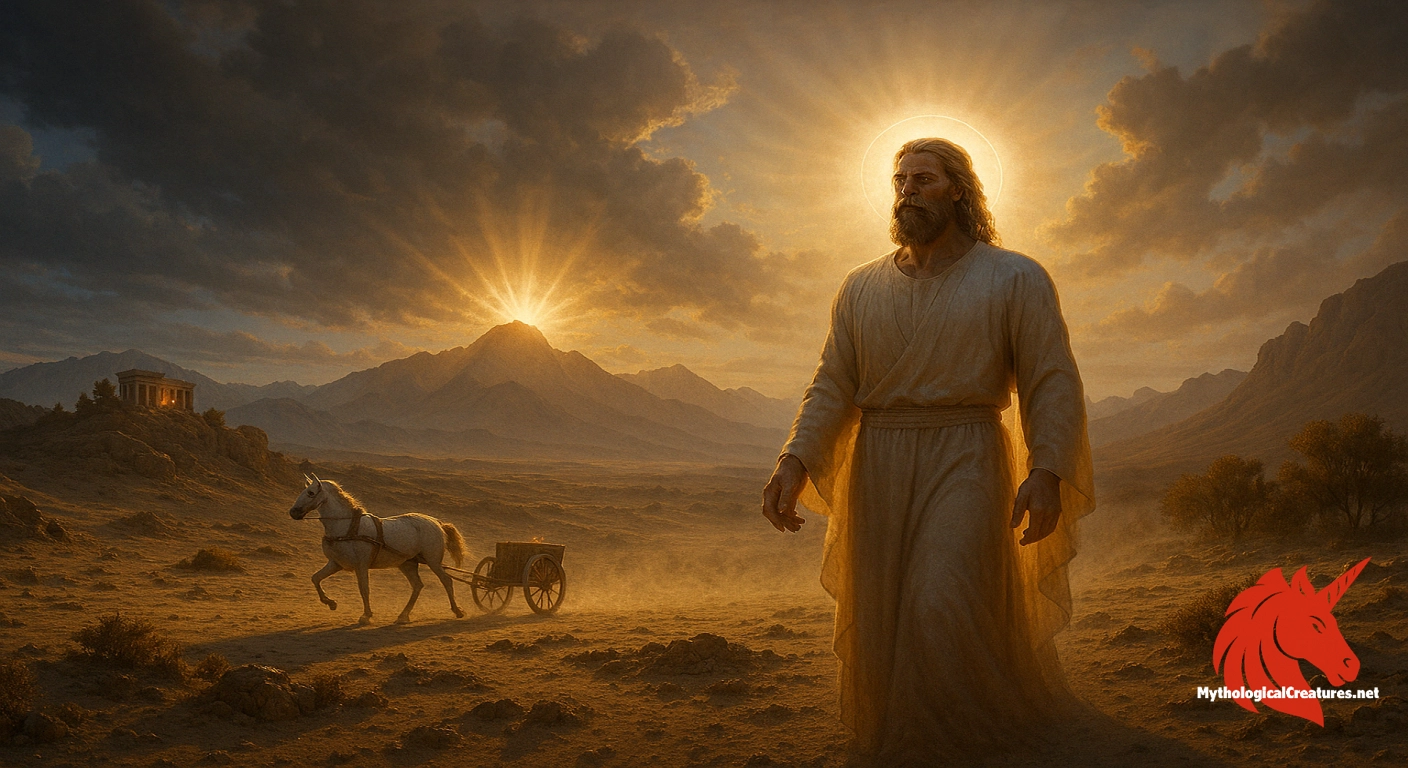 Ahura Mazda - Central to Zoroastrianism, Ahura Mazda embodies divine wisdom, creation, and the cosmic struggle between truth and falsehood.