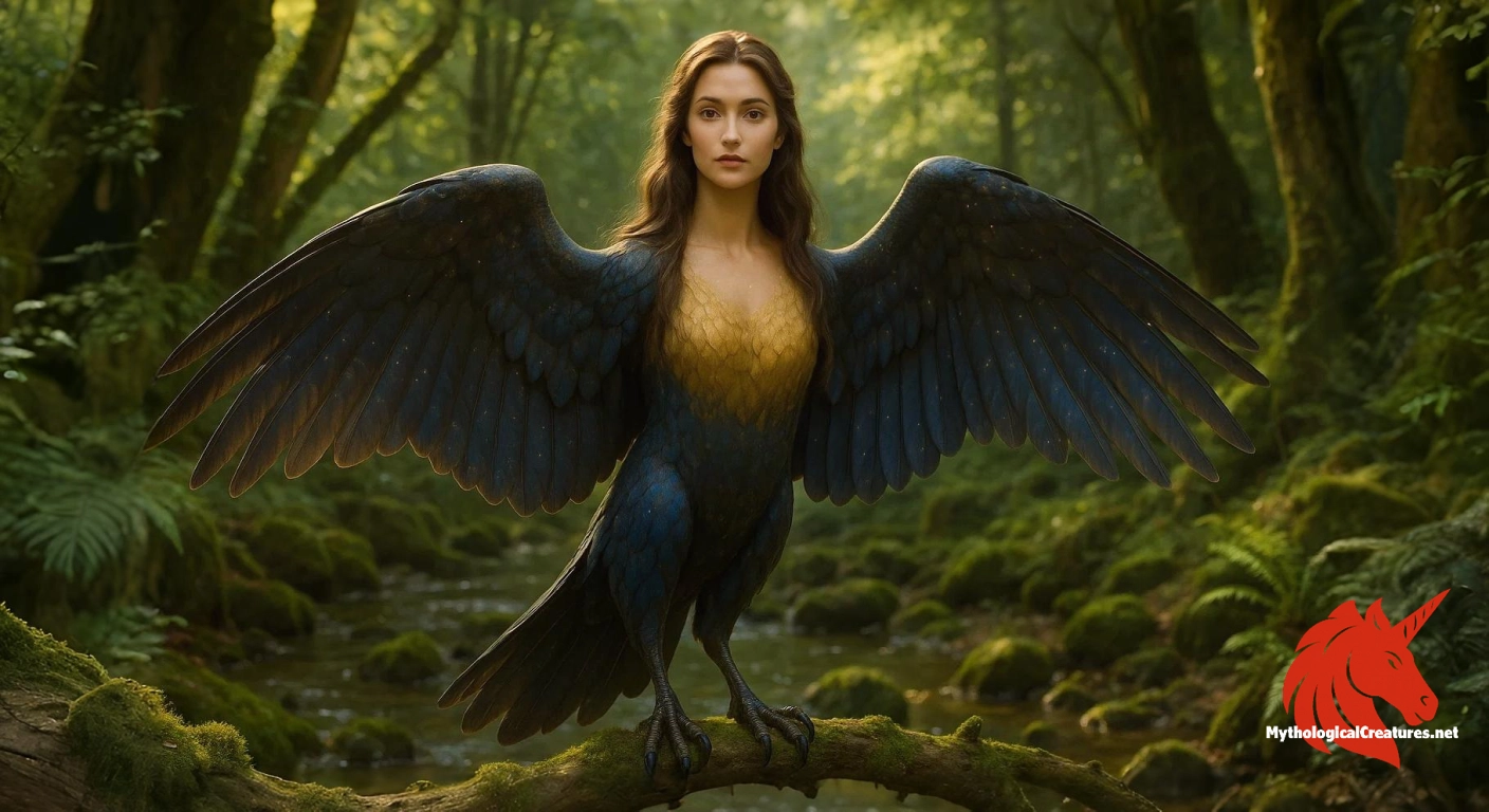 Alkonost - Represents the harmonious blend of human beauty and avian grace, symbolising the mysticism of nature in Slavic traditions Alkonost - Represents the harmonious blend of human beauty and avian grace, symbolising the mysticism of nature in Slavic traditions