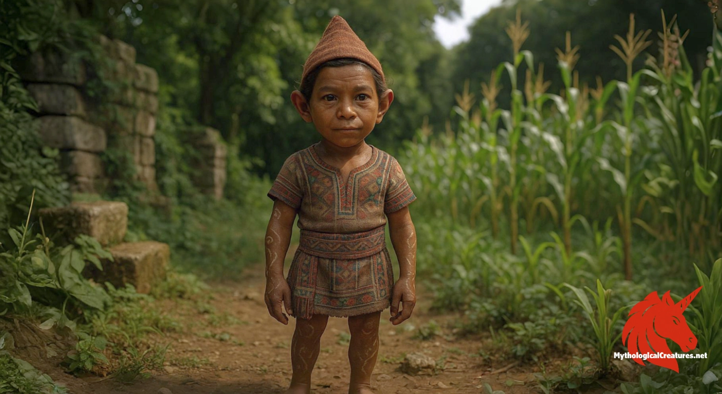 Alux - Aluxo'ob are integral to traditional Maya spiritual practices, aiding in agriculture by summoning rain and protecting crops, while also serving as mischievous enforcers when not properly respected.