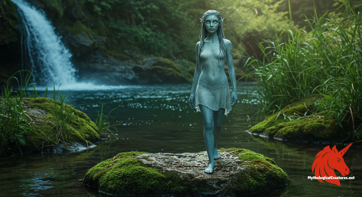 Amphirho - Represents the pervasive nature of water and the ancient Greek reverence for natural deities; part of the divine lineage influencing the natural world.