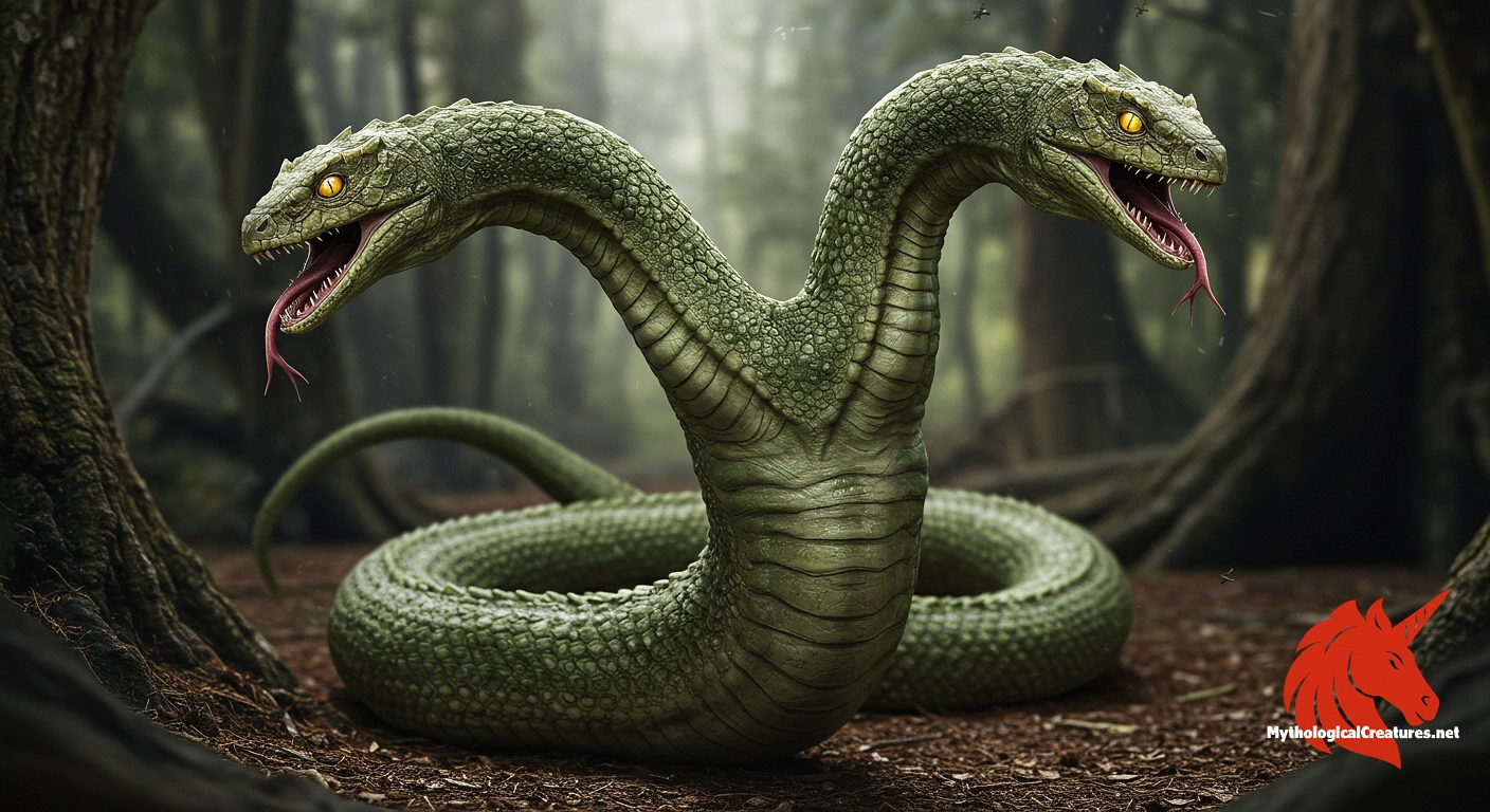 Amphisbaena - Symbolises duality and the mysterious aspects of nature, notable for its unique anatomical structure and ant-eating behaviour.