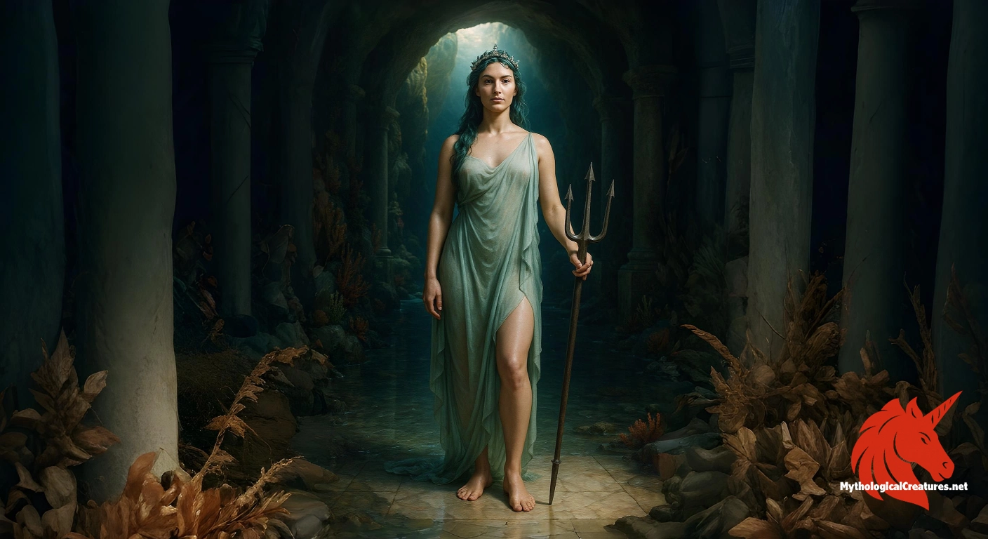 Amphitrite - Her union with Poseidon and role as queen of the sea highlight the ancient Greeks' reverence for the ocean and its profound impact on both nature and culture.