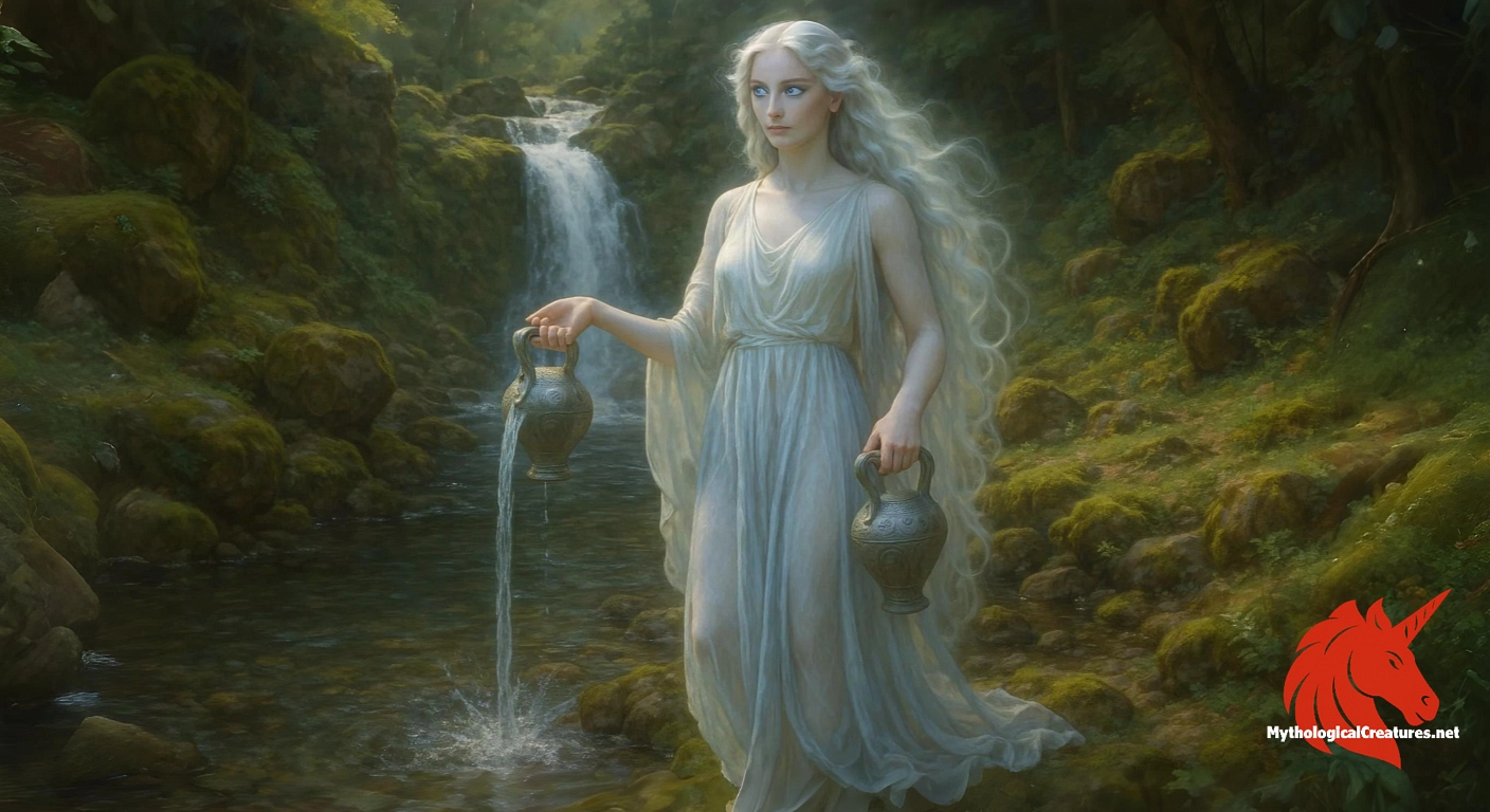 Anchiroe - Represents the vital and life-sustaining properties of water and the nurturing forces within nature, as celebrated in diverse regional myths.