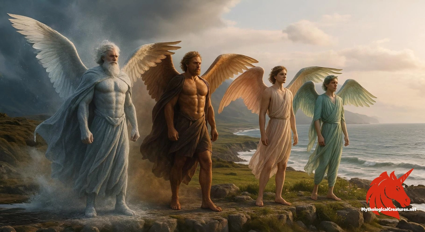 Anemoi - Central to ancient Greek understanding of weather, their divine interventions shaped both nature and human affairs.