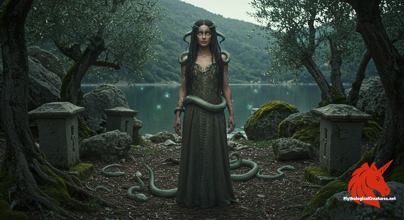 Angitia - Central to the healing arts and revered by snake charmers; her cult reflects a blending of Italic and Greek traditions.