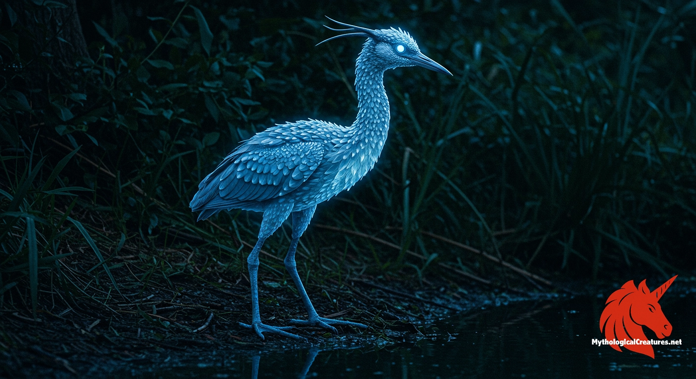 Aosaginohi - Embodies the fusion of natural beauty and supernatural transformation, highlighting the mysterious allure of yōkai in Japanese culture.
