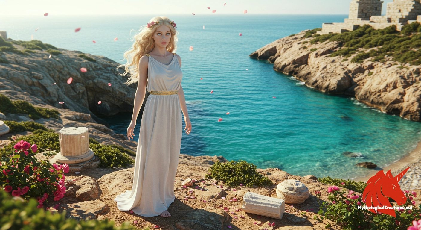 Aphrodite - A central figure in Greek myth, her influence extends over art, literature, and cultural practices as a symbol of love and desire.