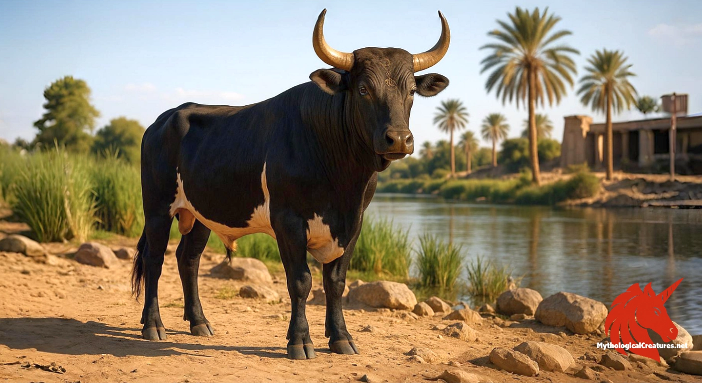 Apis - Embodied the cycle of life, death, and rebirth and played a crucial role in religious rituals in ancient Egypt.