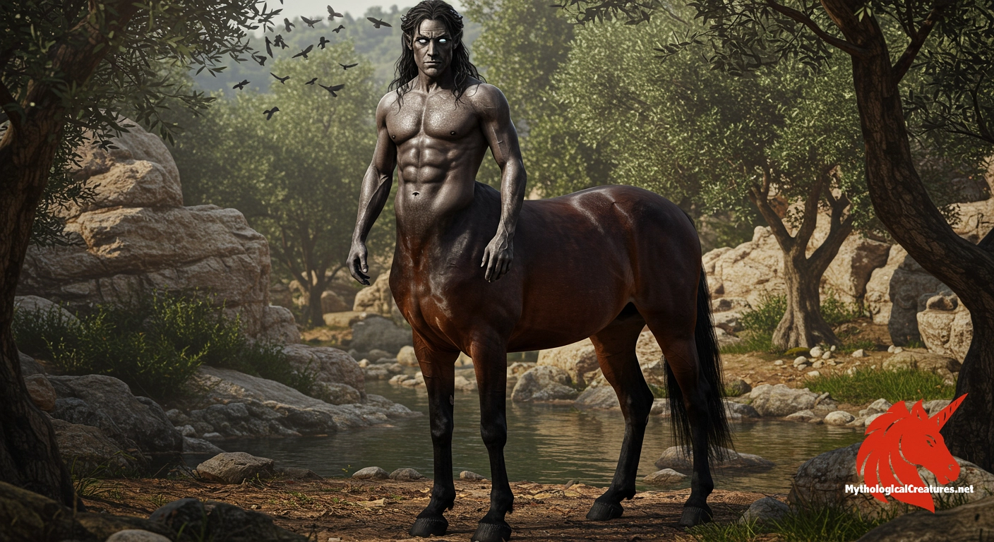 Asbolus - Asbolus is recognised for his rare prophetic abilities among centaurs, symbolising the blend of human wisdom and animal instinct in Greek myth.