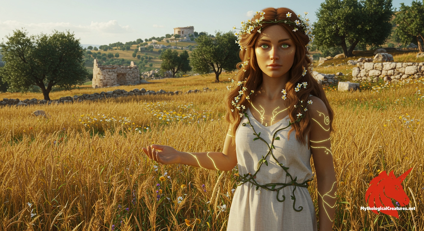 Auxesia - She represents the vital force of growth and agricultural prosperity, central to fertility rites in ancient Greece.