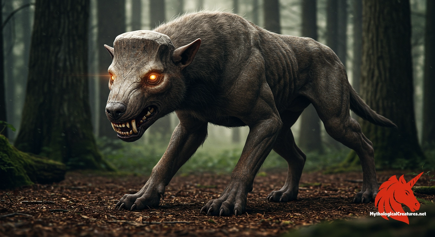 Axehandle hound - Represents the blend of humour, fear, and mystery in lumberjack tall tales