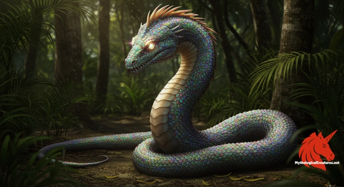 Depiction of Ayida-Weddo Discover another mythical creature