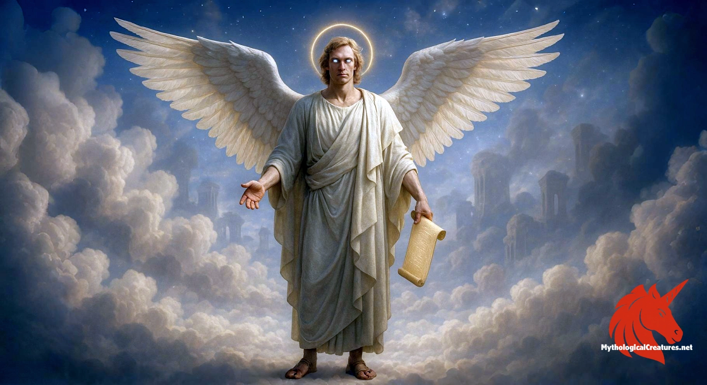 Azrael - He is central to the understanding of death and the afterlife in Abrahamic traditions, recording the fate of mortals.