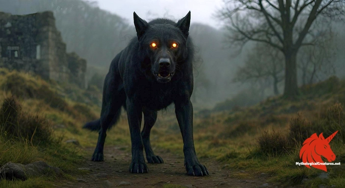 Depiction of Barghest Discover another mythical creature