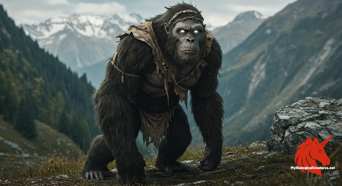 Barmanou - Represents the mystery of the wilderness and the blending of human and animalistic traits in regional folklore.