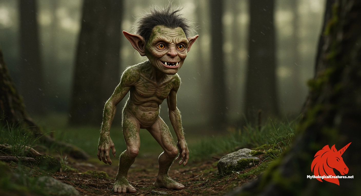 Bauchan - The bauchan embodies the duality of domestic spirits in Scottish mythology, being both mischievous and occasionally benevolent, which reflects the complex relationship between humans and the supernatural in folklore.
