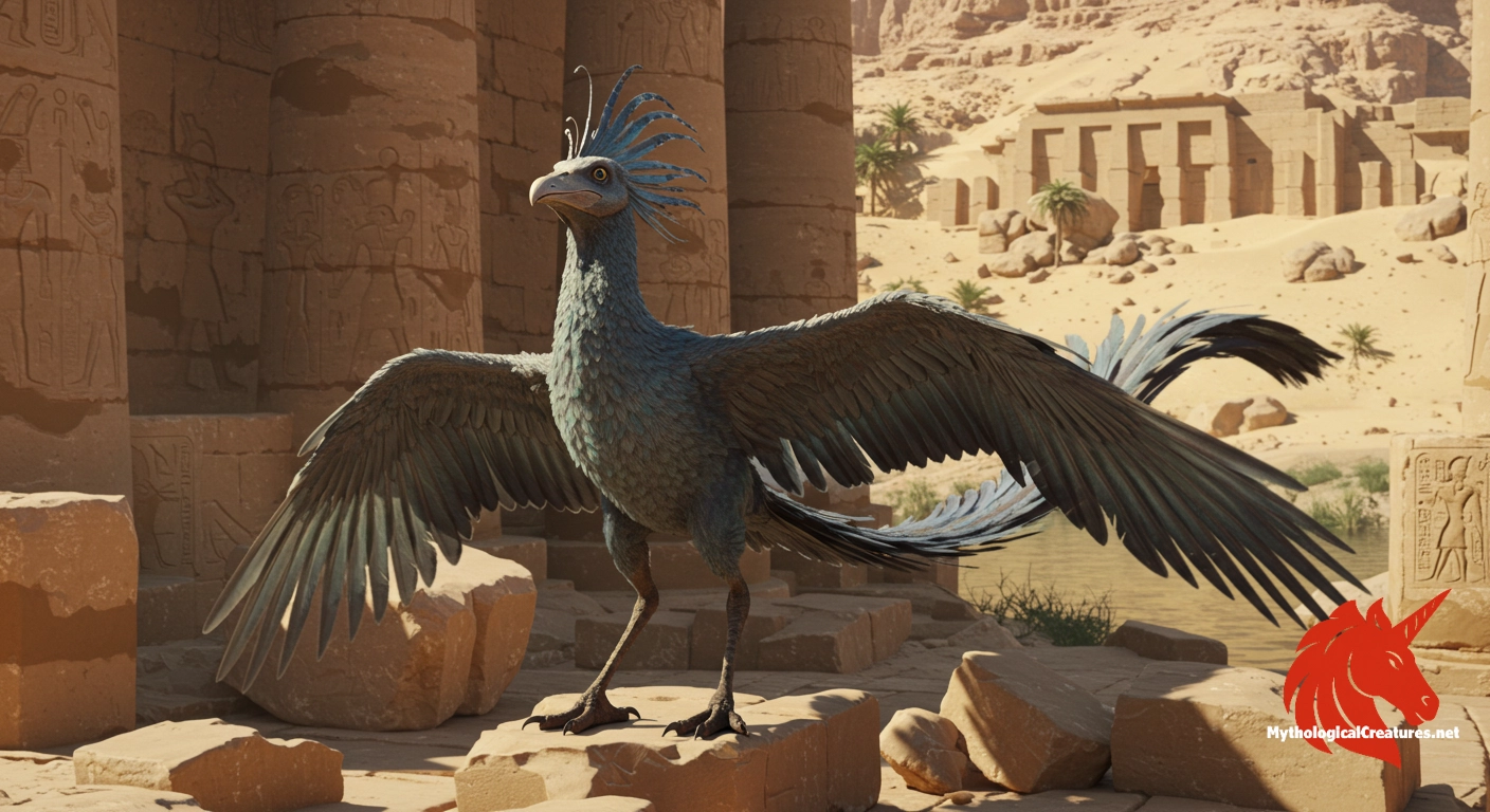 Bennu - Embodies the cyclic nature of life, death, and rebirth, influencing later phoenix legends Bennu - Embodies the cyclic nature of life, death, and rebirth, influencing later phoenix legends
