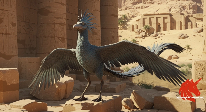 Depiction of Bennu Discover another mythical creature