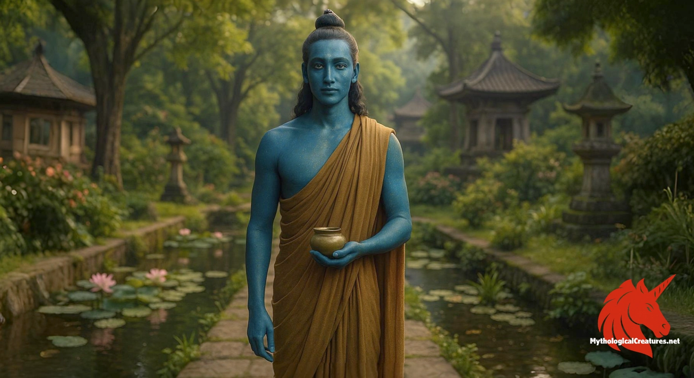 Bhaisajyaguru - Represents the power of healing and the alleviation of suffering through enlightened teachings