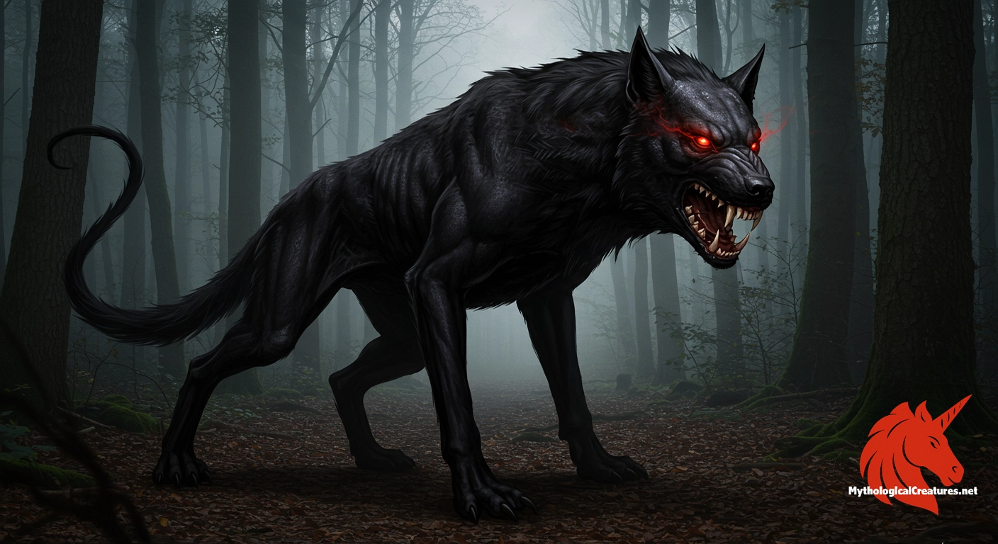 Black dog - Represents both the fear of death and the mysterious forces of the supernatural, serving as a warning or guide.