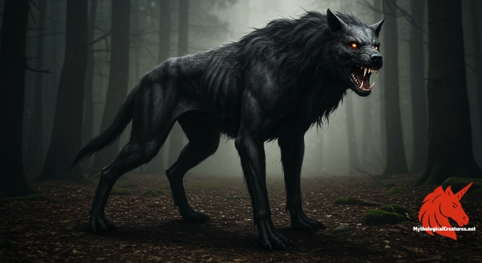 Depiction of Black Shuck Discover another mythical creature