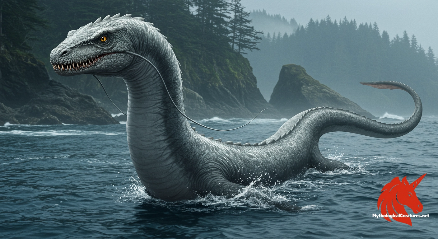 Cadborosaurus - An enduring mystery of the Pacific Northwest, Cadborosaurus symbolizes the unfathomable depths and secrets of the coastal seas.