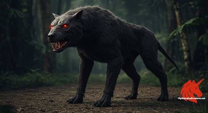 Depiction of Cadejo Discover another mythical creature