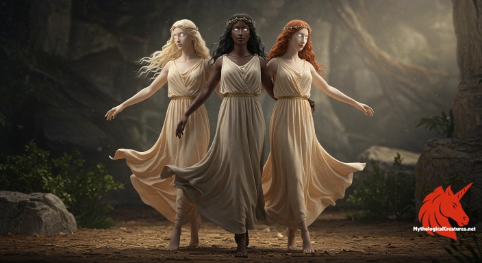 Depiction of Charites Discover another mythical creature