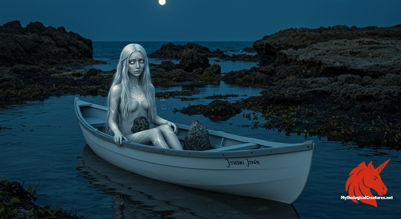 Chasca - Embodies a tragic love story and the respectful bond between humans and the water spirit, ensuring bountiful catches for those who honour her.