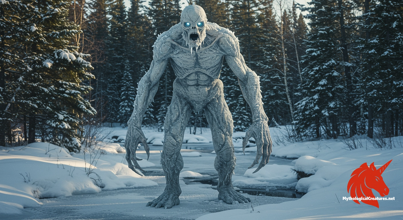 Chenoo - They symbolise the dangers of isolation and the taboo of cannibalism, serving as cautionary figures in indigenous legend.