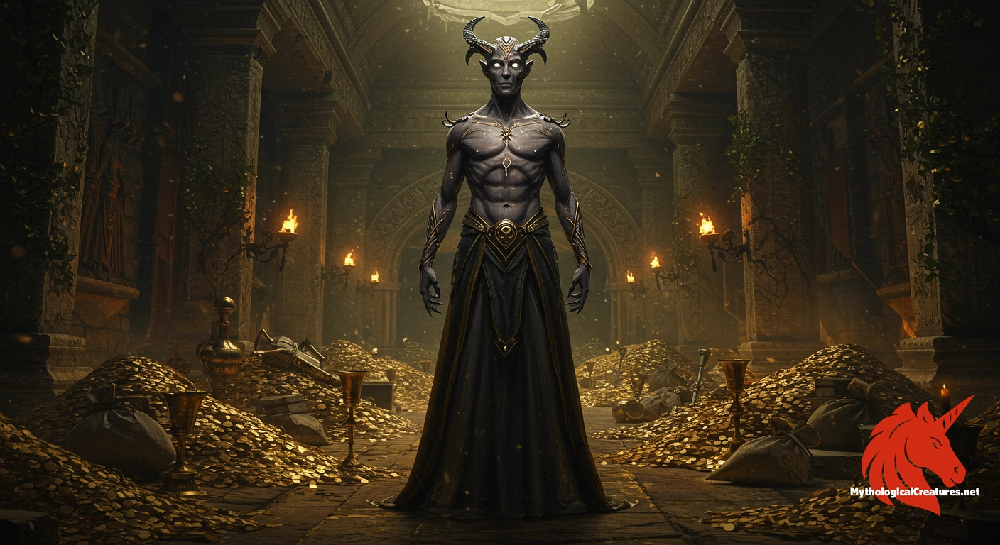 Clauneck - Represents the dual nature of wealth, able to bestow fortune or take it away depending on the summoner’s respect. Clauneck - Represents the dual nature of wealth, able to bestow fortune or take it away depending on the summoner’s respect.