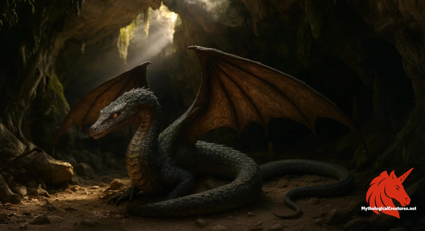 Cuélebre - Embodying the mysterious and perilous aspects of nature, the Cuélebre represents both the allure of hidden treasure and the terror of an uncontrollable supernatural force in northern Spanish folklore.