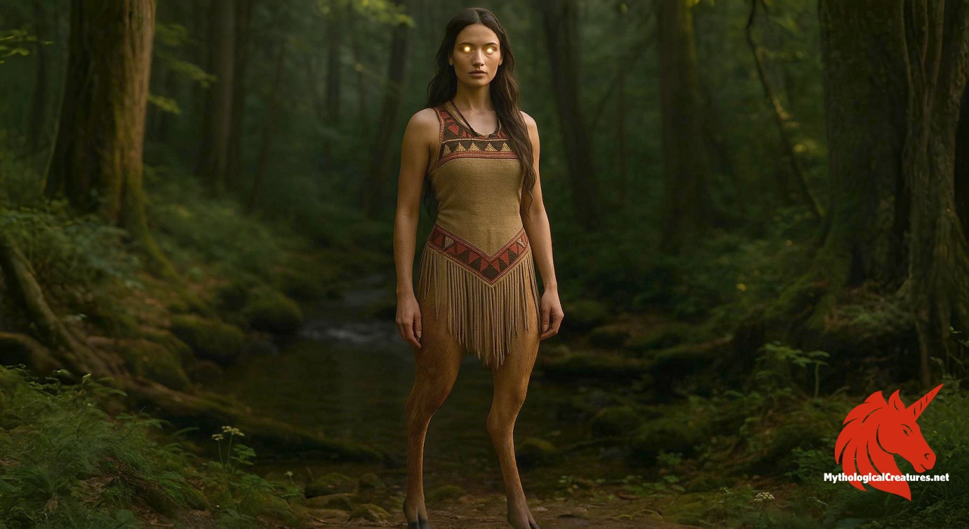 Deer Woman - Embodies the interplay of nature and justice, serving as a cautionary figure against harm to women and children. Deer Woman - Embodies the interplay of nature and justice, serving as a cautionary figure against harm to women and children.
