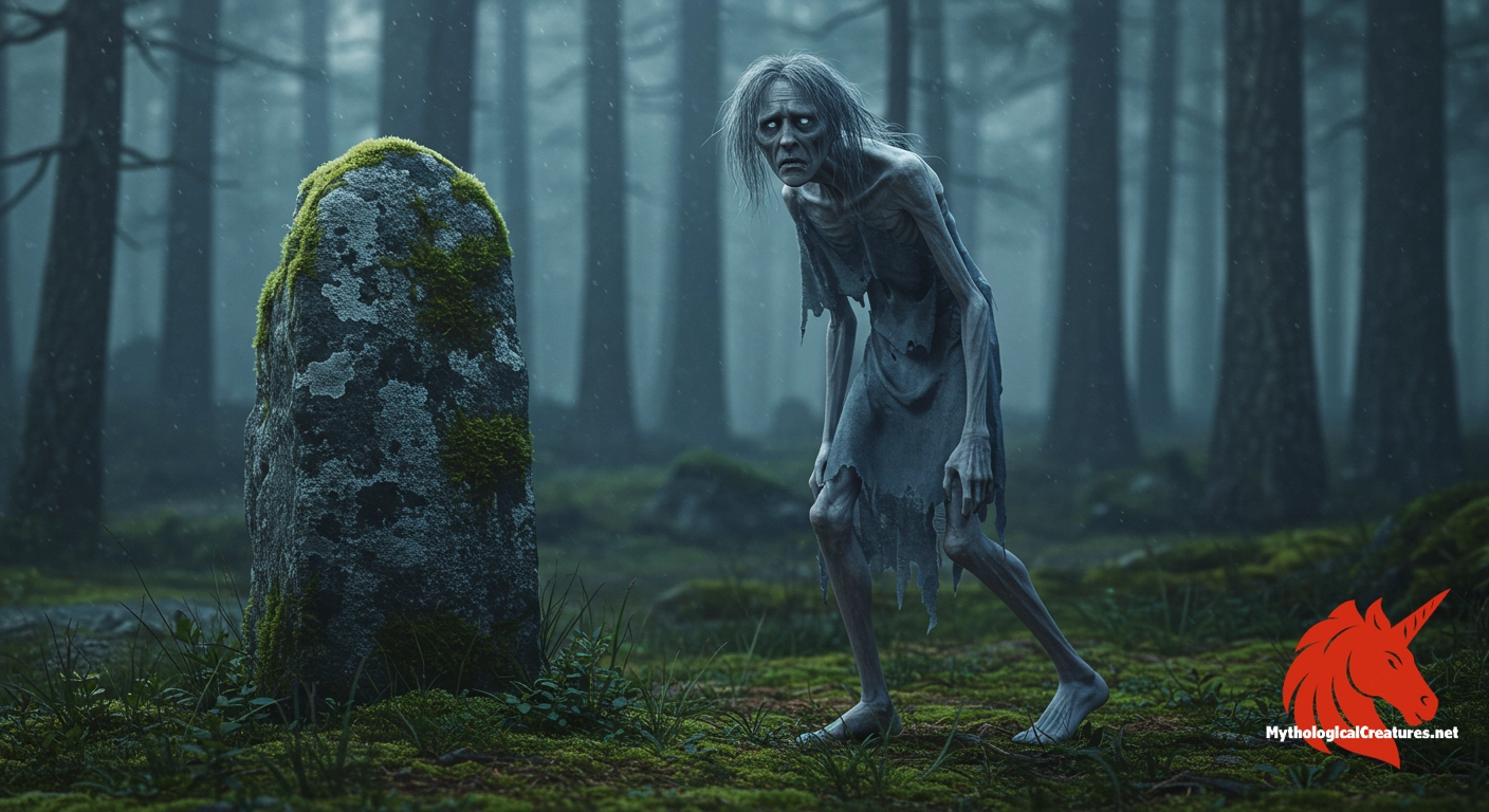 Deildegast - Embodies the consequences of greed and disrespect for communal land boundaries, serving as a moral lesson in Norwegian cultural traditions. Deildegast - Embodies the consequences of greed and disrespect for communal land boundaries, serving as a moral lesson in Norwegian cultural traditions.