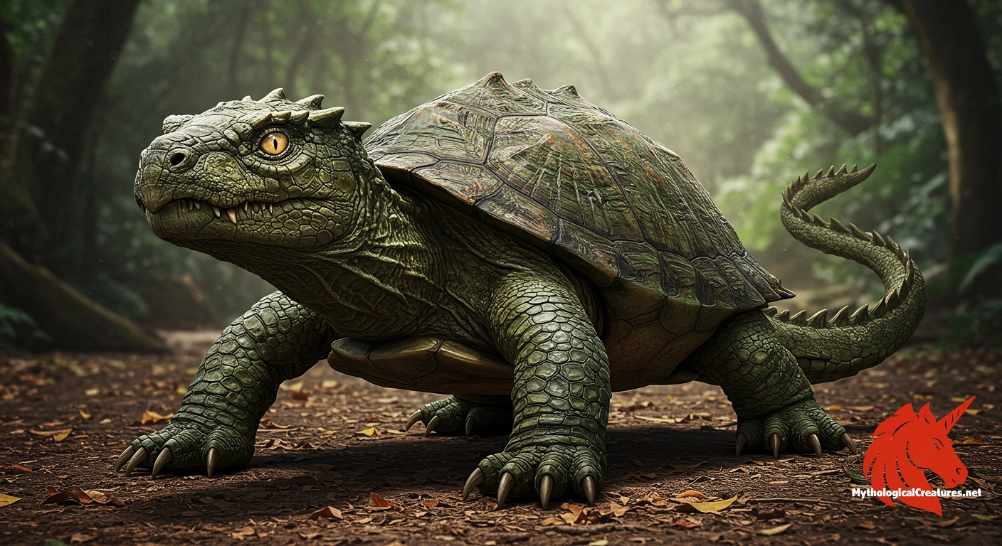 Dragon turtle - Represents a fusion of two celestial animals and symbolises prosperity and longevity Dragon turtle - Represents a fusion of two celestial animals and symbolises prosperity and longevity