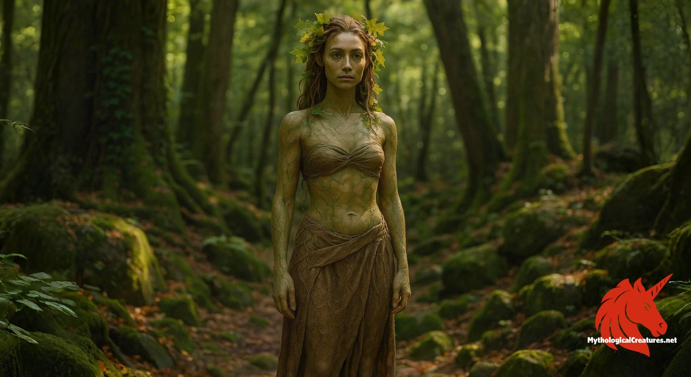 Dryad - Dryads symbolize the deep connection between nature and the divine, embodying the life force of trees and the sanctity of the natural world.