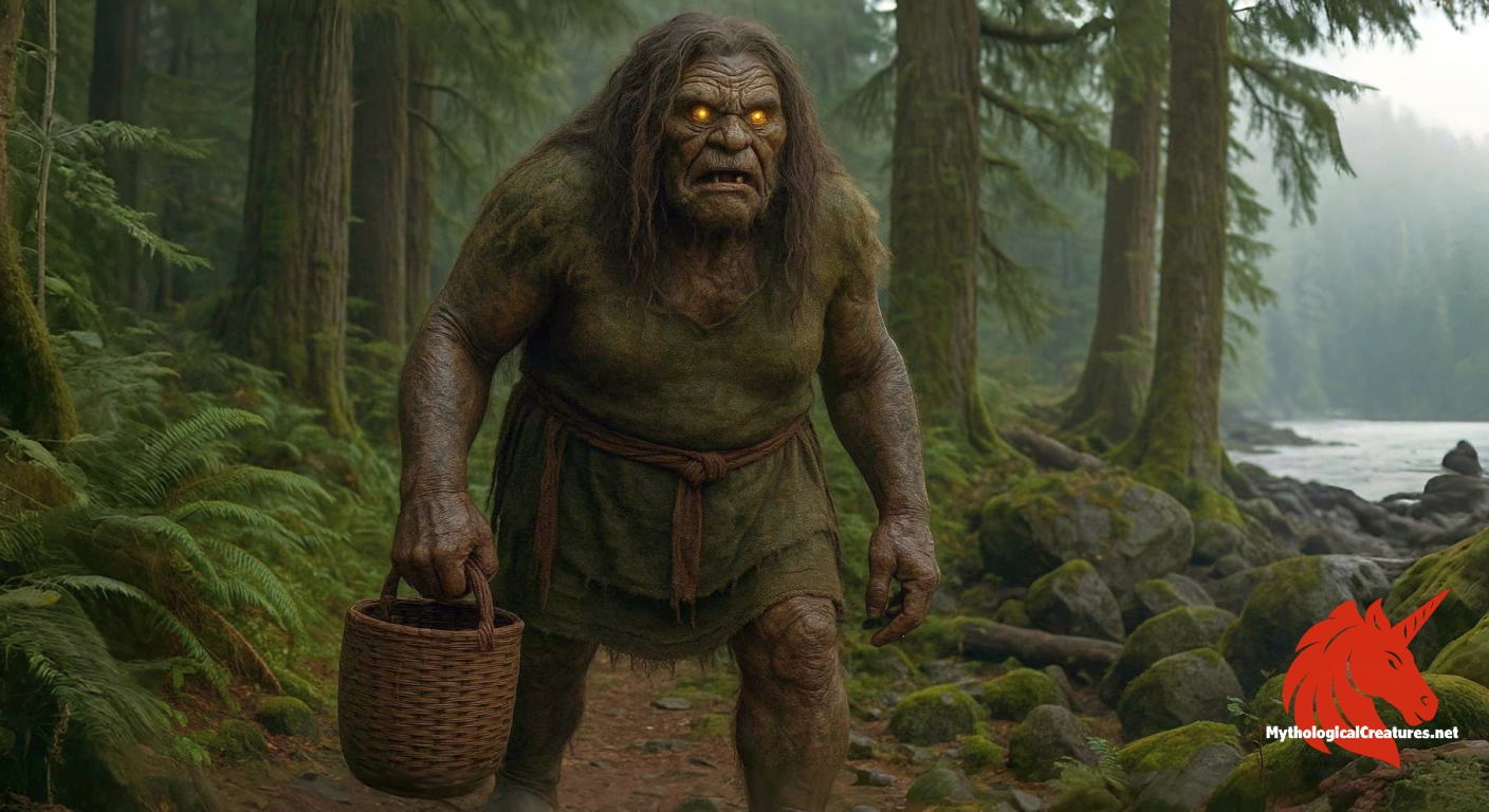 Dzunukwa - Represents the inescapable dangers of the wild and serves as a cultural warning in indigenous narratives