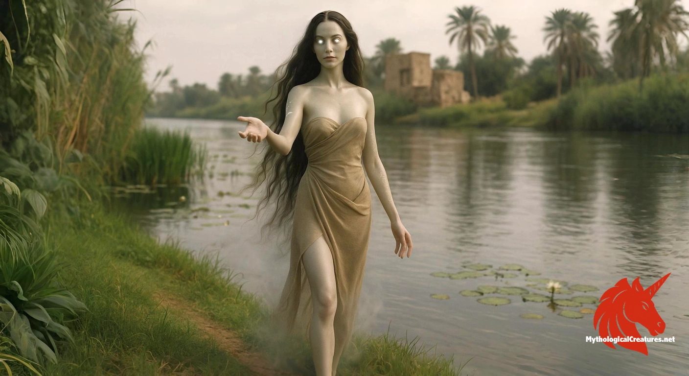 El Naddaha - Her legend serves as a warning of the perilous allure of the Nile and the dangers of succumbing to its call. El Naddaha - Her legend serves as a warning of the perilous allure of the Nile and the dangers of succumbing to its call.
