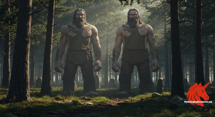 Depiction of Ellert and Brammert Discover another mythical creature