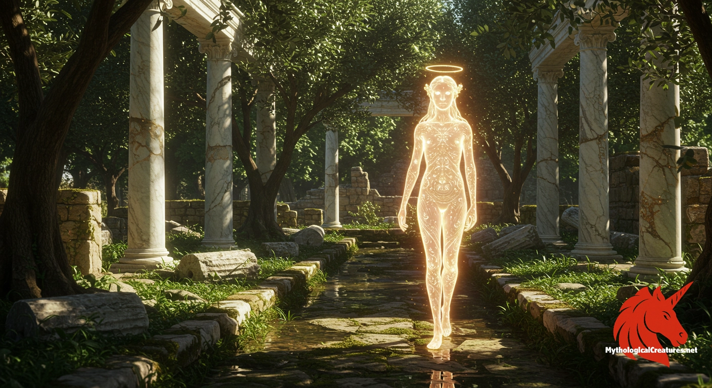 Eudaemon - Represents the benevolent aspect of personal destiny and acts as a protective guide for mortals.