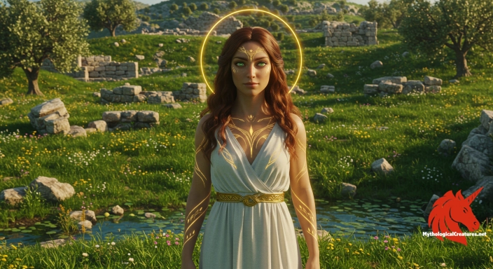 Depiction of Eunomia Discover another mythical creature