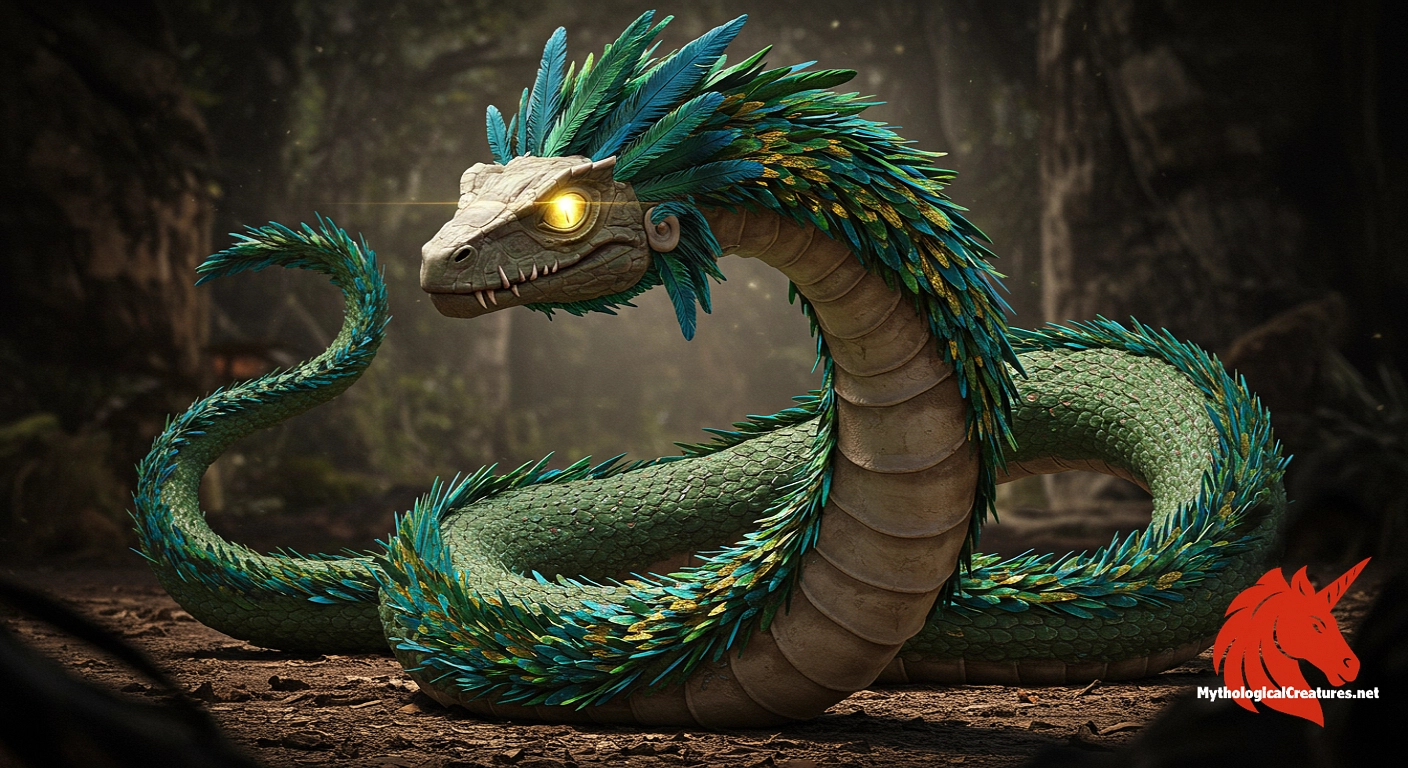 Feathered Serpent - Symbolises duality and the harmonious union of the celestial and terrestrial realms Feathered Serpent - Symbolises duality and the harmonious union of the celestial and terrestrial realms