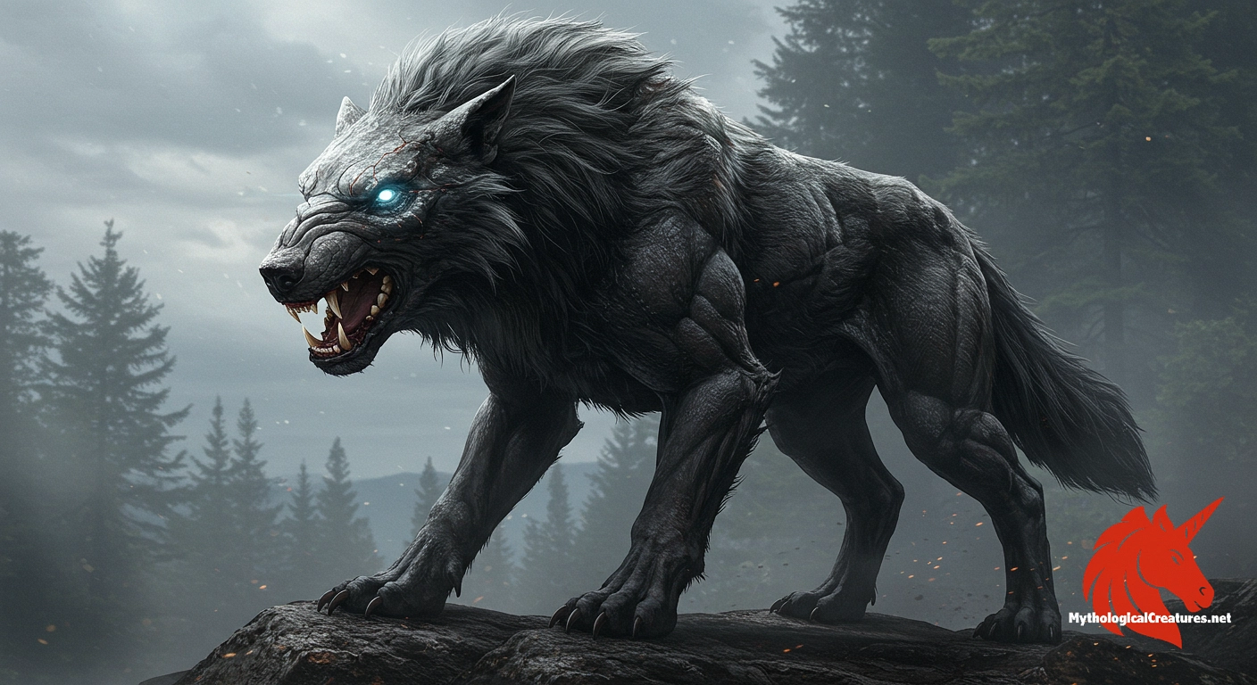 Fenrir - Fenrir embodies the inevitable chaos that leads to the downfall of the divine order, playing a central role in the eschatological events of Norse mythology. Fenrir - Fenrir embodies the inevitable chaos that leads to the downfall of the divine order, playing a central role in the eschatological events of Norse mythology.