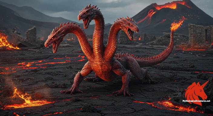 Depiction of Fiery serpents Discover another mythical creature