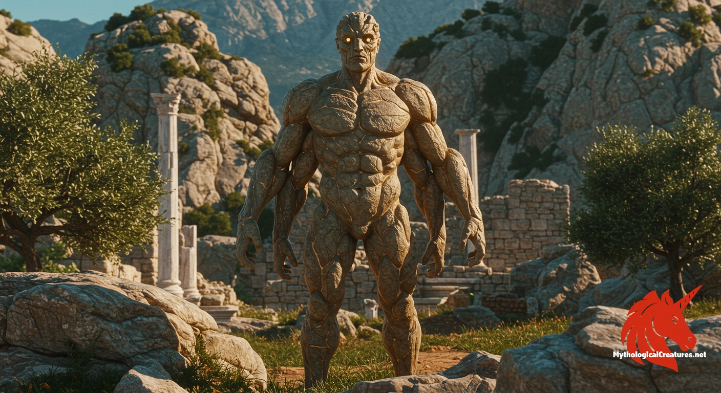 Gegenees - Their depiction as six-armed beings highlights the diversity and imaginative nature of ancient Greek mythology.