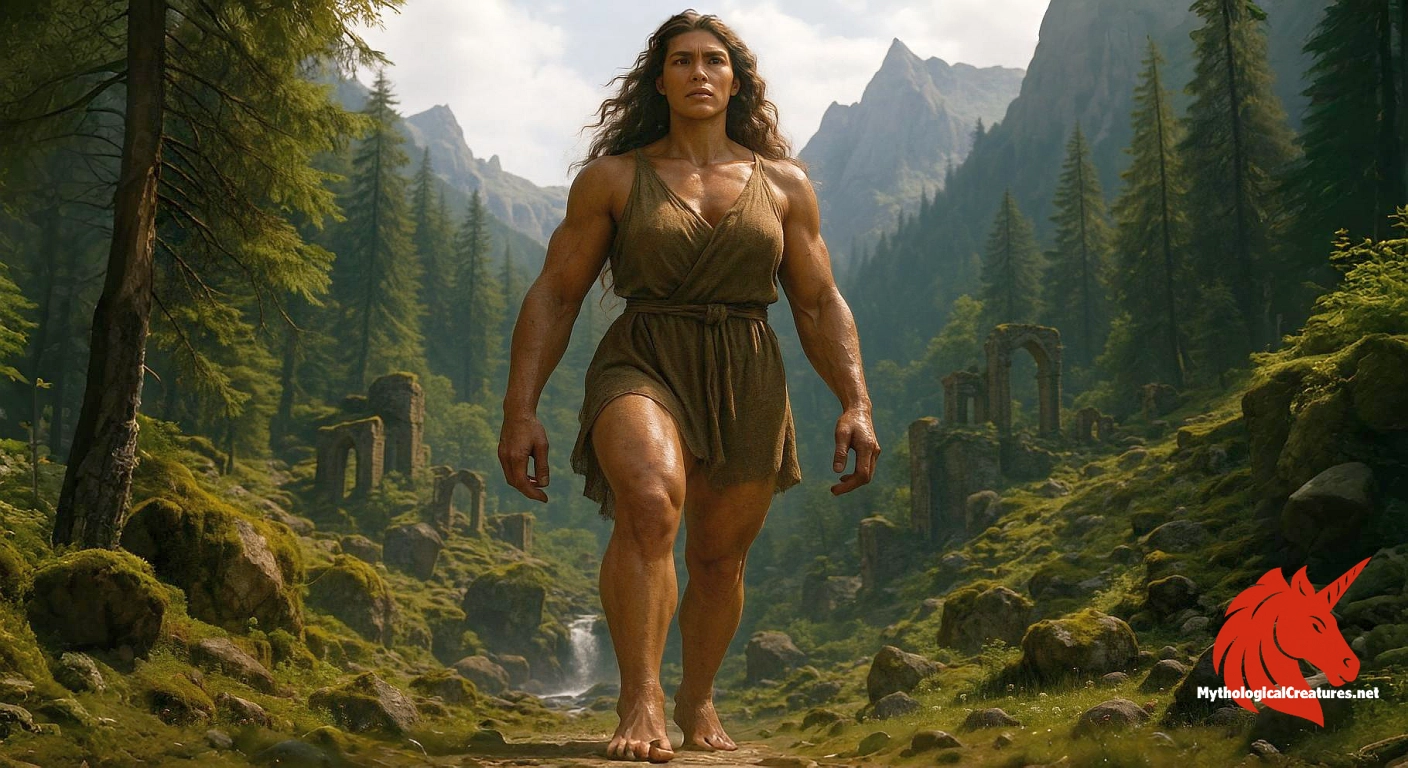 Giantess - Giantesses symbolize the fusion of extraordinary physical might and mythic mystery, often challenging established notions of femininity and power.