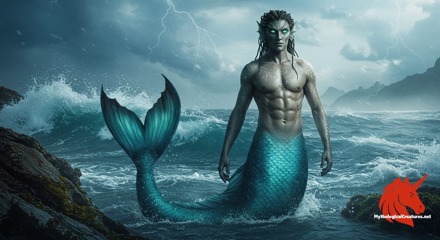 Glaucus - Glaucus embodies the transformative power of the sea and the blend of mortality with divinity; his intervention in storms highlights his role as a guardian of those who brave the ocean.