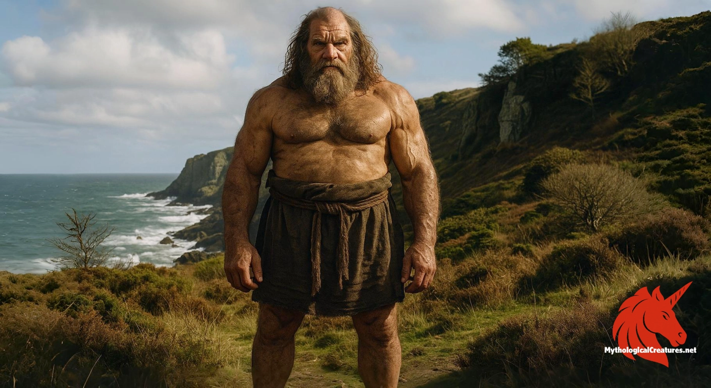 Gogmagog -  - Gogmagog is a legendary Cornish giant from the Matter of Britain, renowned for his immense size and strength. He is famously known for his fatal wrestling match with Corineus, which led to his demise. His legacy endures in British folklore, symbolised by traditional effigies used as guardians.
