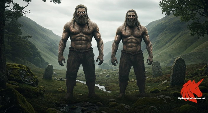 Depiction of Goram and Vincent Discover another mythical creature